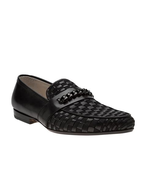 versace mocassin|farfetch Versace loafers.